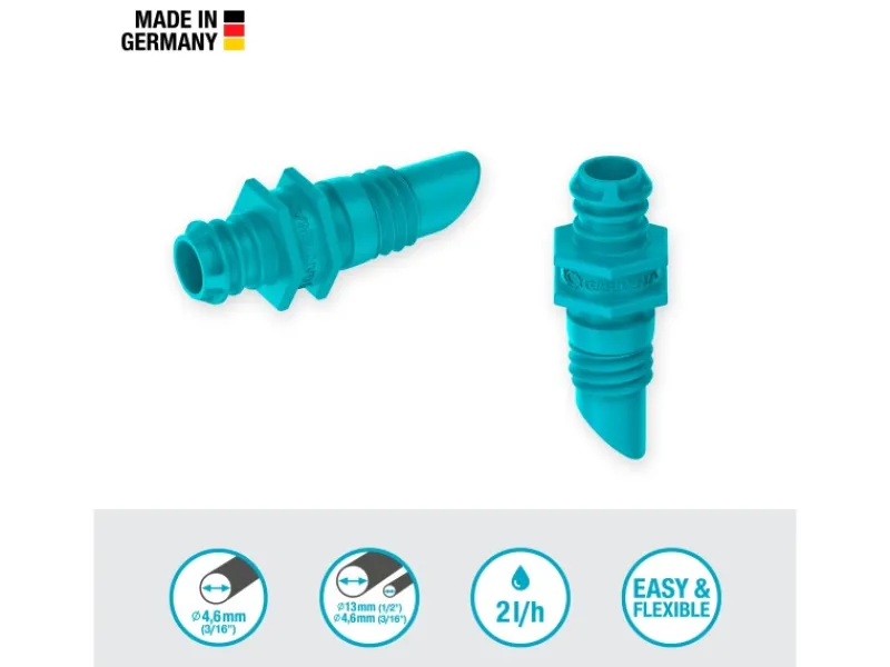 Gardena Endtropfer 2 l/h Bewässerung von einzelnen Topfpflanzen 25 Stück< Töpfe