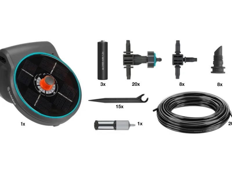 Gardena Solar-Bewässerung Aqua Bloom Set< Töpfe