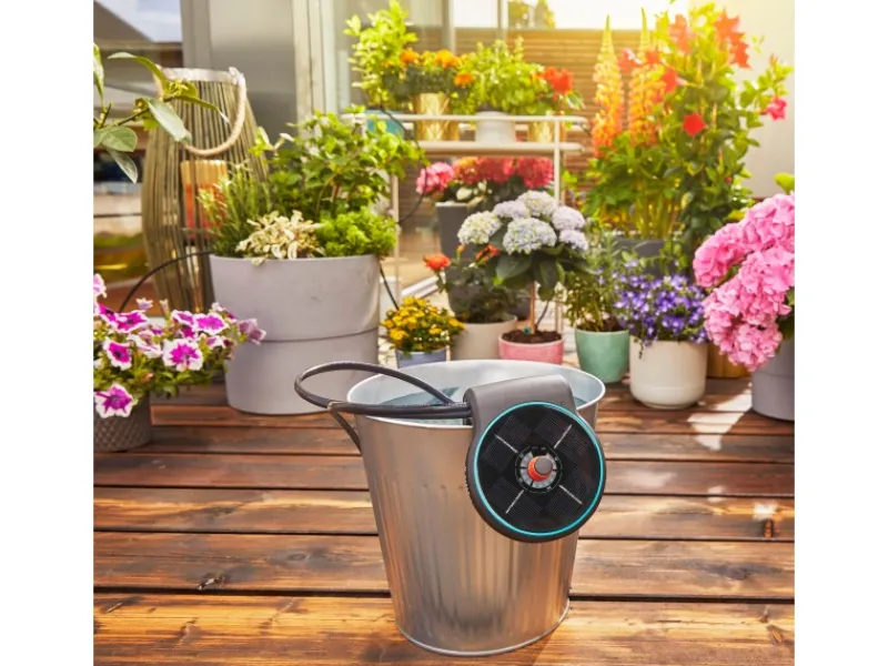 Gardena Solar-Bewässerung Aqua Bloom Set< Töpfe