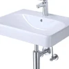 Clearance Geberit Waschbecken Smyle Square 60 cm inkl. Armatur Weiß