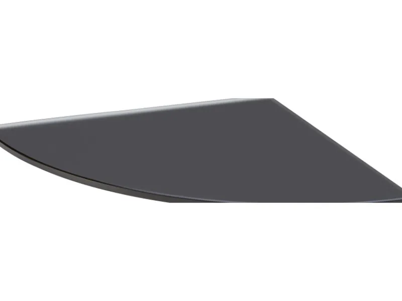 Glasregal Bransley 0,6 cm x 25 cm x 25 cm Schwarz< Küchenregale