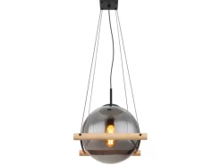 Globo Kücheninseln<Hängeleuchte Leona Schwarz Ø 30 cm
