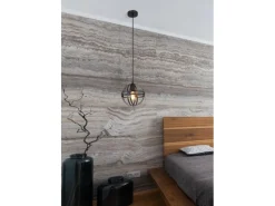 Globo Pendelleuchte 1-flammig Schwarz matt 200 x 1200 mm< Kücheninseln