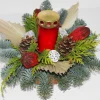 Grabschale mit Grablicht Rot Topf ca. 15 cm< Töpfe