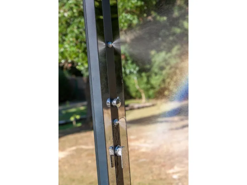 Gre Aluminium-Solardusche Luxe 38 l< Einhebelmischer