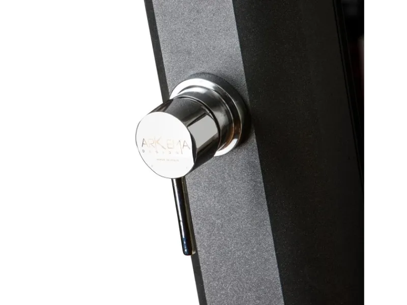 Gre Einhebelmischer<Solardusche aus Aluminium 18 l Schwarz