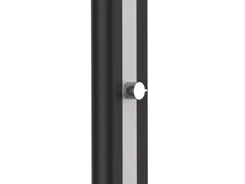 New Gre Solardusche aus PVC 40 l Schwarz