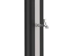 New Gre Solardusche aus PVC 40 l Schwarz