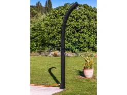 Gre Solardusche Gebogen aus PVC 22 l Schwarz< Einhebelmischer