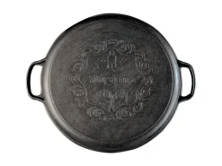 Grillpeter Utschak Set MultiFlame mit18l Kazan und Pfanne-Deckel aus Gusseisen< Pfannen