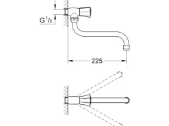 Grohe Einhebelmischer|Zubehör Für Küchenarmatur<Auslaufventil Costa Chrom