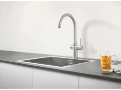 Grohe Einhebelmischer<C-Auslauf Armatur und Boiler Red Duo M-Size Supersteel