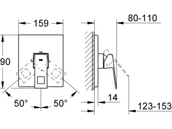 New Grohe Einhand-Brausebatterie Eurocube