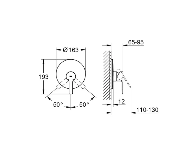 Online Grohe Einhand-Brausebatterie Lineare Chrom