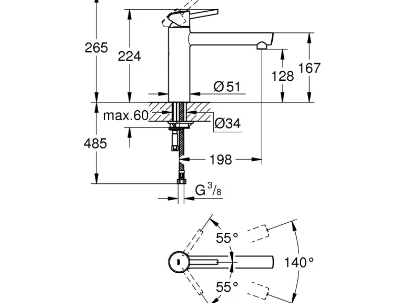 Grohe Einhebelmischer<Einhand-Küchenarmatur Concetto Supersteel