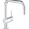 Grohe Einhebelmischer<Einhand-Spültischbatterie Minta Chrom 12,5mm (1/2") U-Auslauf