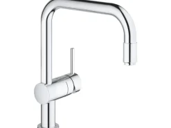 Grohe Einhebelmischer<Einhand-Spültischbatterie Minta Chrom 12,5mm (1/2") U-Auslauf