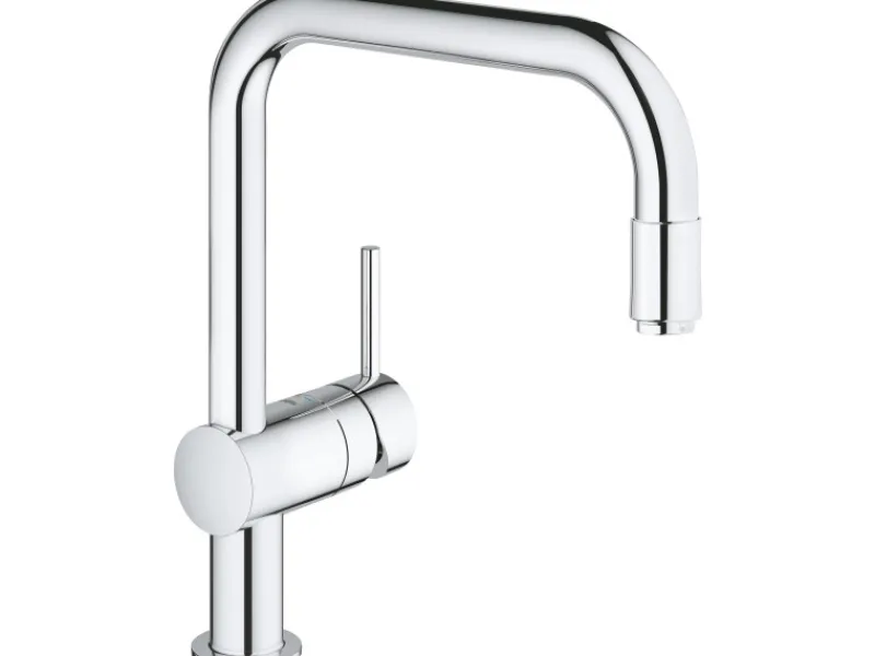 Grohe Einhebelmischer<Einhand-Spültischbatterie Minta Chrom 12,5mm (1/2") U-Auslauf