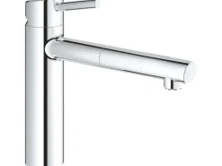 Outlet Grohe Einhand-Spültischbatterie Concetto Chrom mit herausziehbarer Laminarbrause
