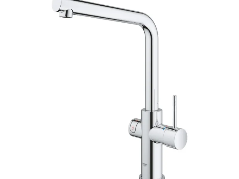 Grohe Einhebelmischer<Einhand-Spültischbatterie und Boiler Red Duo Size-M Chrom