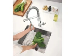 Grohe Einhand-Spültischbatterie Eurocube Professional Chrom< Einhebelmischer