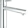 Grohe Einhand-Spültischbatterie Concetto Chrom mit entnehmbarer Armatur