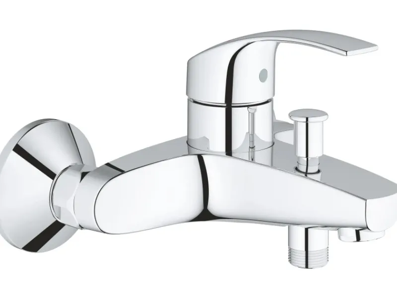 Grohe Einhebelmischer<Einhand-Wannenbatterie Eurosmart Chrom