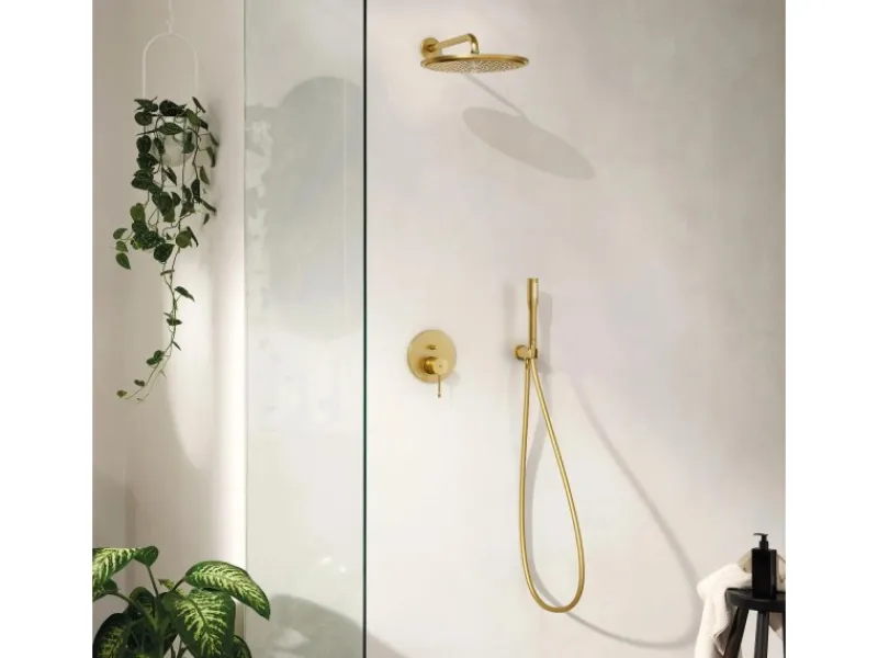 Grohe Einhand-Wannenbatterie Unterputz Essence Cool Sunrise gebürstet