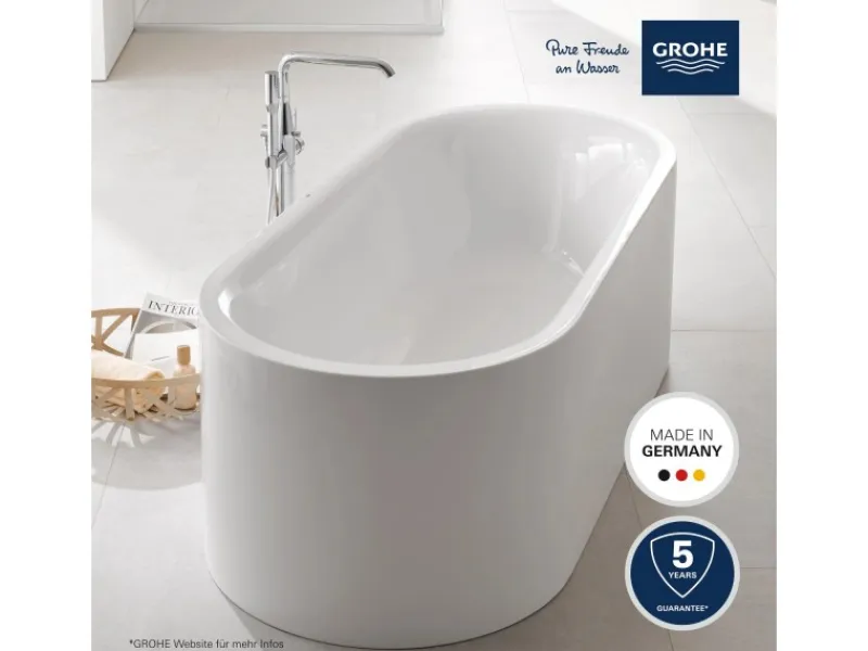 Discount Grohe Einhand-Wannenbatterie Essence Bodenmontage Chrom
