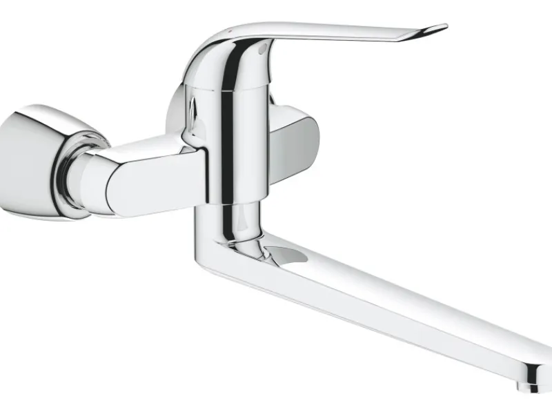 New Grohe Einhand-Waschtischbatterie Euroeco Special Ausladung 34,2 cm Chrom