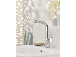 Grohe Einhand-Waschtischbatterie Eurostyle L-Size offener Hebelgriff Chrom< Einhebelmischer