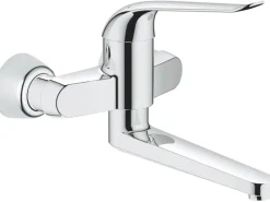 Grohe Einhebelmischer<Einhand-Waschtischbatterie Euroeco Special Ausladung 25,7 cm Chrom