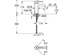 Grohe Einhand-Waschtischbatterie Essence S-Size< Einhebelmischer