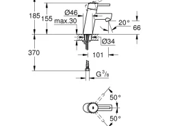 Grohe Ersatzteile Küchenarmatur<Einhand-Waschtischbatterie Concetto S-Size Chrom