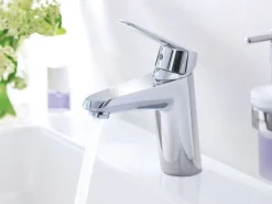 Grohe Einhebelmischer<Einhand-Waschtischbatterie Eurodisc Cosmopolitan S-Size DN 15 Glatt Chrom