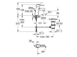 Grohe Einhebelmischer<Einhand-Waschtischbatterie Concetto S-Size