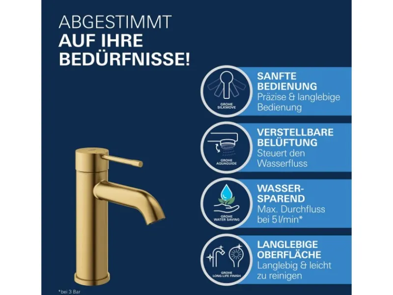 Grohe Einhebelmischer<Einhand-Waschtischbatterie Essence S-Size