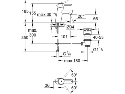 Grohe Zubehör Für Küchenarmatur<Einhand-Waschtischbatterie Concetto S-Size Chrom