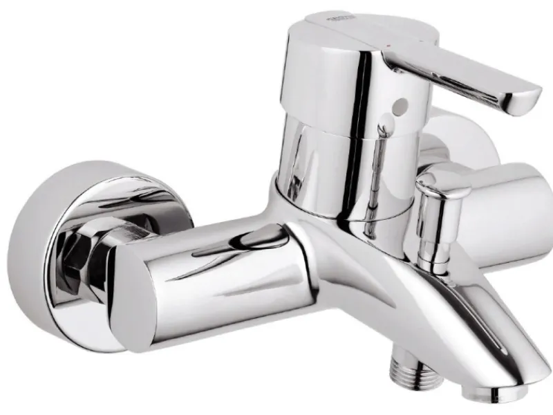 New Grohe Einhebelmischer-Wannenarmatur Feel Chrom