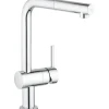Grohe Einhebelmischer<Elektronische Einhand-Küchenarmatur Minta Touch L-Auslauf