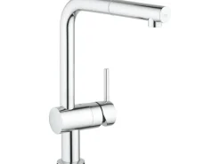 Grohe Einhebelmischer<Elektronische Einhand-Küchenarmatur Minta Touch L-Auslauf