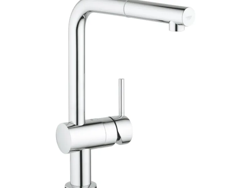 Grohe Einhebelmischer<Elektronische Einhand-Küchenarmatur Minta Touch L-Auslauf