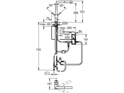Grohe Einhebelmischer<Elektronische Einhand-Küchenarmatur Minta Touch L-Auslauf