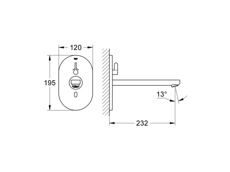 Grohe Infrarot-Elektronik für Waschtisch Eurosmart CE mit Mischung Chrom< Ersatzteile Küchenarmatur|Zubehör Für Küchenarmatur