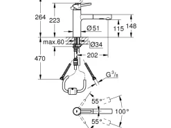 New Grohe Küchenarmatur Concetto DN 15