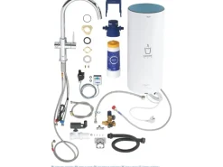 Outlet Grohe Küchenarmatur und Boiler Red Duo Größe-L Chrom