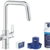 Clearance Grohe Küchenarmatur-Set Blue Pure Start mit Mini Aktivkohlefilter Silber