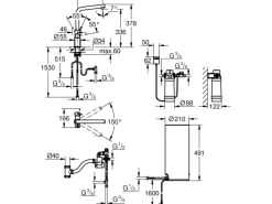Sale Grohe L-Auslauf Armatur und Boiler Red Duo L-Size Supersteel