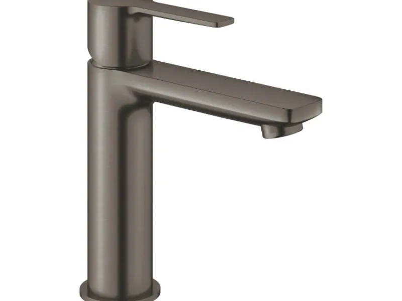 Grohe Lineare Waschtischbatterie S-Size in Hard Graphite gebürstet< Einhebelmischer