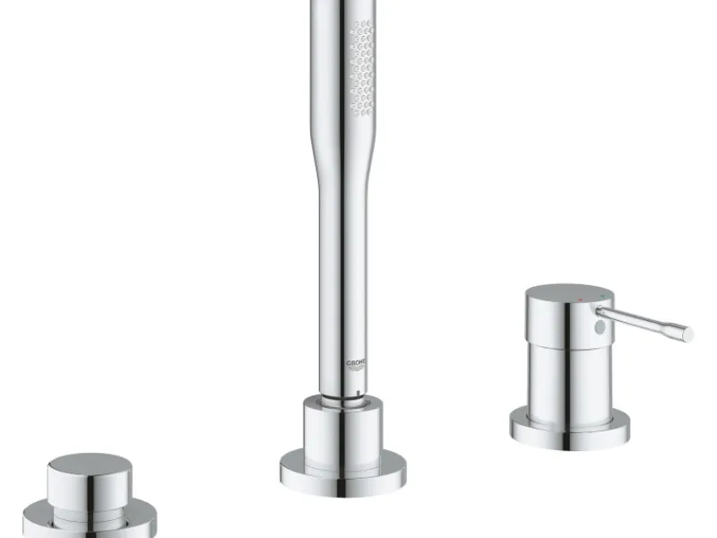 Grohe Einhebelmischer<3-Loch Einhand-Wannenkombination Essence Chrom